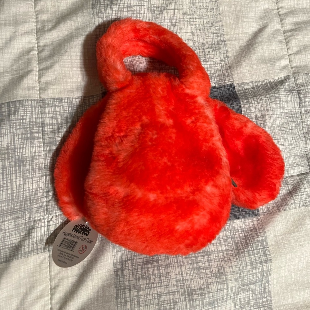 Red Plush Dog Toy Purse - Picture 3 of 4
